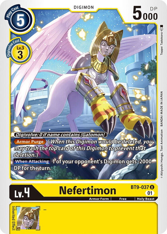 Nefertimon BT9-037 U X Record Digimon TCG - guardiangamingtcgs