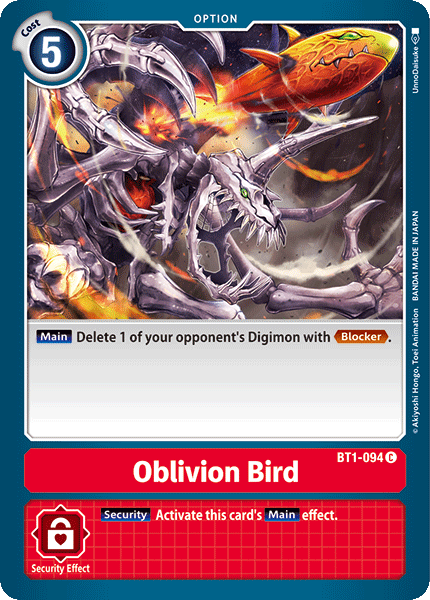 Oblivion Bird BT1-094 C Release Special Booster Digimon TCG - guardiangamingtcgs