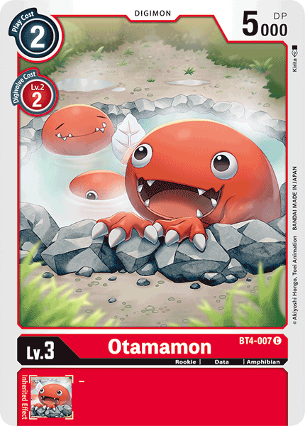 Otamamon BT4-007 C Great Legend Digimon TCG - guardiangamingtcgs