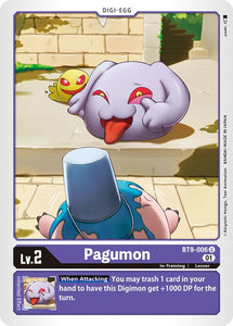 Pagumon BT9-006 U X Record Digimon TCG - guardiangamingtcgs