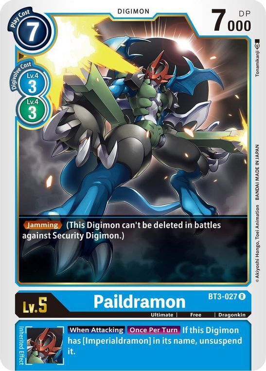 Paildramon BT3-027 R Release Special Booster Digimon TCG - guardiangamingtcgs