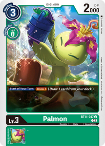 Foil Palmon BT11-047 C Dimensional Phase Digimon TCG - guardiangamingtcgs