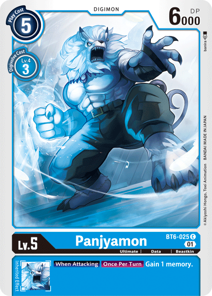 Panjyamon BT6-025 C Double Diamond Digimon TCG - guardiangamingtcgs