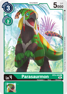 Parasaurmon BT6-048 C Double Diamond Digimon TCG - guardiangamingtcgs