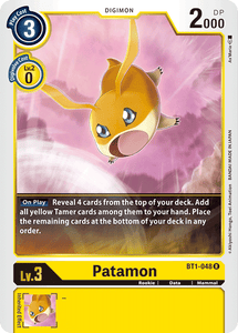 Patamon BT1-048 R Release Special Booster Digimon TCG - guardiangamingtcgs