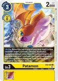 Patamon EX3-028 C Draconic Roar Digimon TCG - guardiangamingtcgs