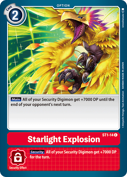 Starlight Explosion ST1-14 C Starter Deck 01: Gaia Red Digimon TCG - guardiangamingtcgs