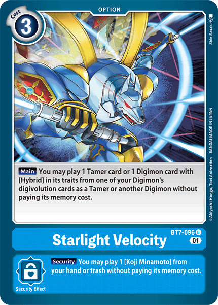 Starlight Velocity BT7-096 U Next Adventure Digimon TCG - guardiangamingtcgs