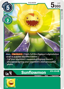 Sunflowmon BT4-054 U Great Legend Digimon TCG - guardiangamingtcgs