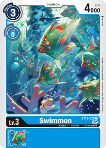 Swimmon BT12-020 C Across Time Digimon TCG - guardiangamingtcgs