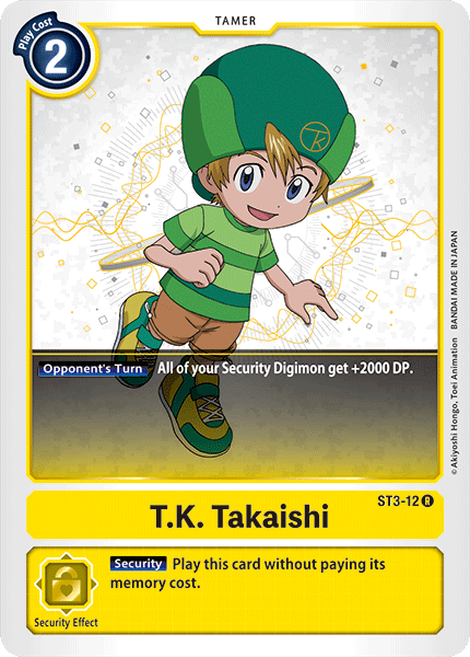 T.K. Takaishi ST3-12 R Starter Deck 03: Heaven's Yellow Digimon TCG - guardiangamingtcgs