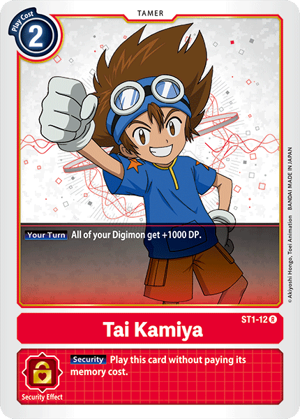 Tai Kamiya ST1-12 R Starter Deck 01: Gaia Red Digimon TCG - guardiangamingtcgs