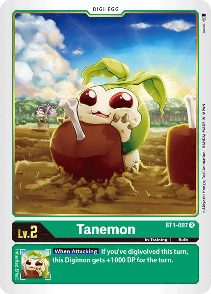 Tanemon BT1-007 R Release Special Booster Digimon TCG - guardiangamingtcgs