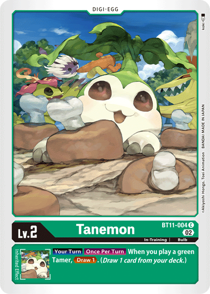 Tanemon BT11-004 C Dimensional Phase Digimon TCG - guardiangamingtcgs