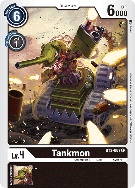Tankmon BT3-067 C Release Special Booster Digimon TCG