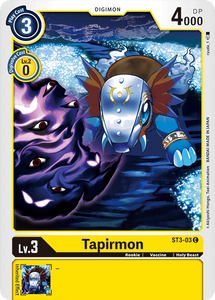 Tapirmon ST3-03 C Starter Deck 03: Heaven's Yellow Digimon TCG - guardiangamingtcgs