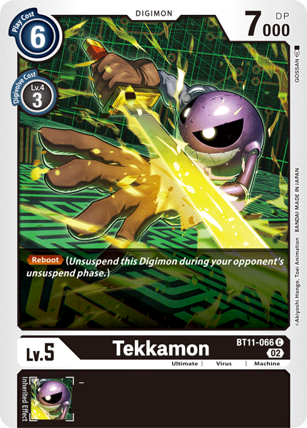 Tekkamon BT11-066 C Dimensional Phase Digimon TCG - guardiangamingtcgs