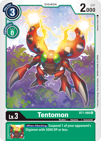 Tentomon BT1-066 U Release Special Booster Digimon TCG