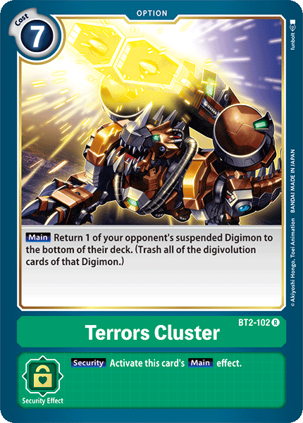 Terrors Cluster BT2-102 R Release Special Booster Digimon TCG