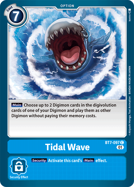 Tidal Wave BT7-097 C Next Adventure Digimon TCG - guardiangamingtcgs