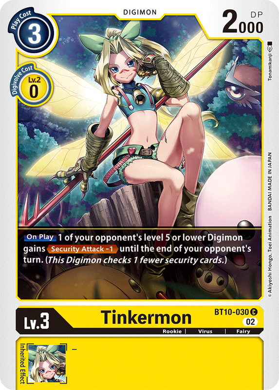 Tinkermon BT10-030 C Xros Encounter Digimon TCG - guardiangamingtcgs