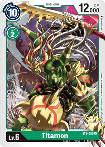 Titamon BT1-080 U Release Special Booster Digimon TCG - guardiangamingtcgs