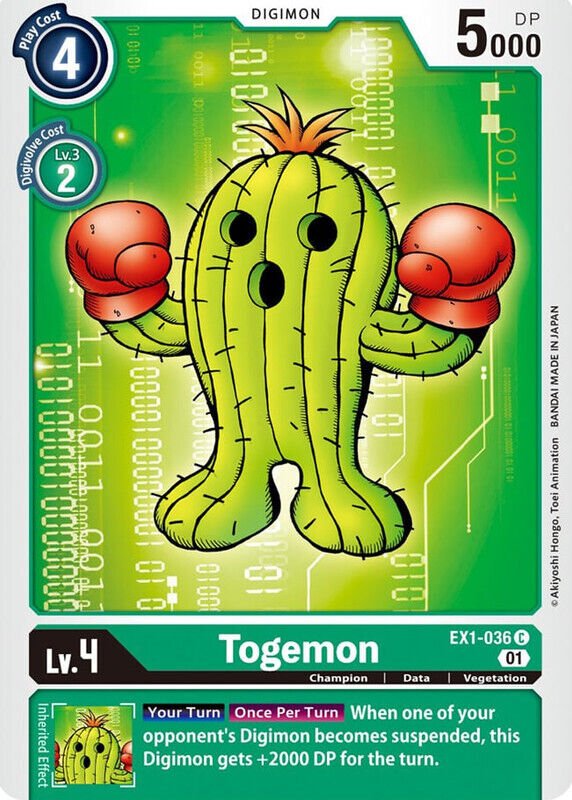 Togemon EX1-036 C Classic Collection Digimon TCG - guardiangamingtcgs