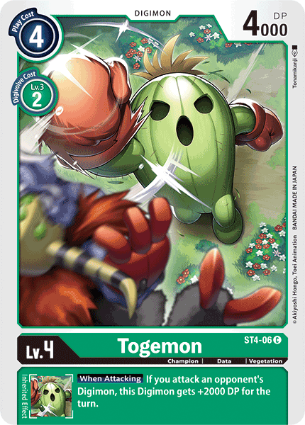 Togemon ST4-06 C Starter Deck 04: Giga Green Digimon TCG - guardiangamingtcgs