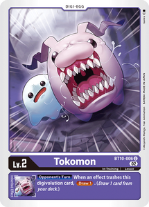 Tokomon BT10-006 U Xros Encounter Digimon TCG - guardiangamingtcgs