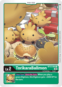 TorikaraBallmon BT12-004 U Across Time Digimon TCG - guardiangamingtcgs