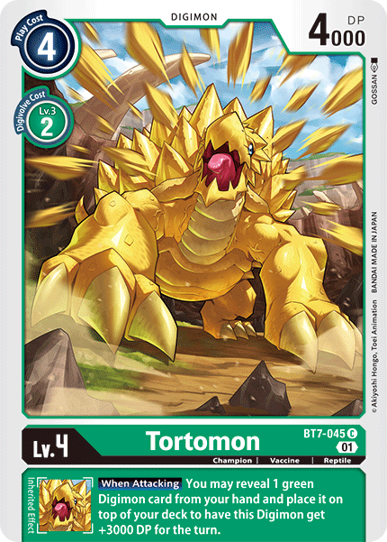 Tortomon BT7-045 C Next Adventure Digimon TCG - guardiangamingtcgs