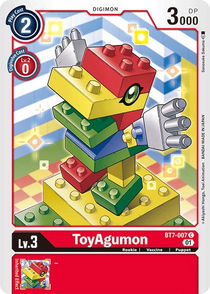 ToyAgumon BT7-007 C Next Adventure Digimon TCG - guardiangamingtcgs