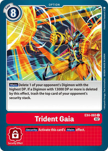 Trident Gaia EX4-065 C Alternative Being Booster Digimon TCG - guardiangamingtcgs