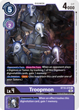 Troopmon BT10-076 C Xros Encounter Digimon TCG - guardiangamingtcgs