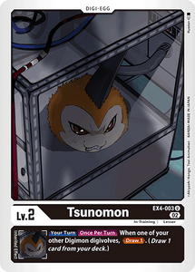 Tsunomon EX4-003 U Alternative Being Booster Digimon TCG - guardiangamingtcgs