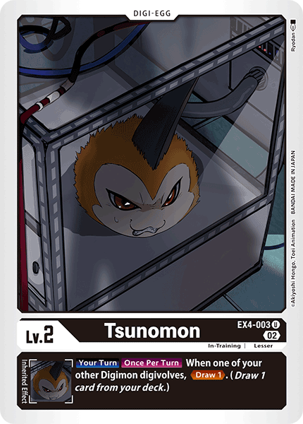 Tsunomon EX4-003 U Alternative Being Booster Digimon TCG - guardiangamingtcgs