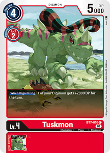 Tuskmon BT7-010 C Next Adventure Digimon TCG - guardiangamingtcgs