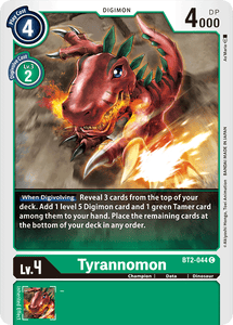 Tyrannomon - BT2-044 C Release Special Booster Digimon TCG - guardiangamingtcgs