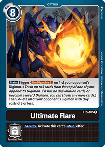 Ultimate Flare BT5-105 C Battle of Omni Digimon TCG - guardiangamingtcgs