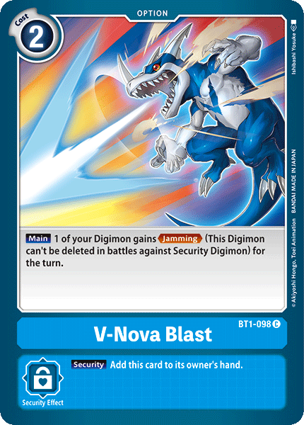 V-Nova Blast BT1-098 C Release Special Booster Digimon TCG - guardiangamingtcgs