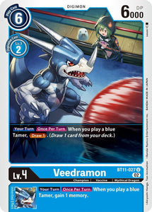 Veedramon BT11-027 U Dimensional Phase Digimon TCG - guardiangamingtcgs