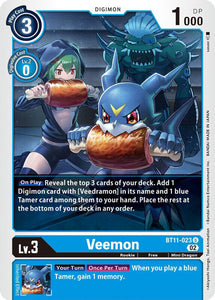 Veemon BT11-023 U Dimensional Phase Digimon TCG - guardiangamingtcgs