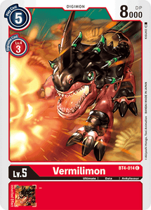 Vermilimon BT4-014 C Great Legend Digimon TCG - guardiangamingtcgs