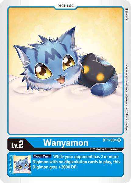 Wanyamon BT1-004 U Release Special Booster Digimon TCG - guardiangamingtcgs