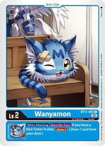 Wanyamon BT11-002 C Dimensional Phase Digimon TCG - guardiangamingtcgs