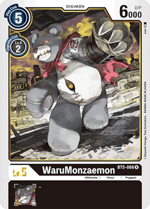 WaruMonzaemon BT5-066 R Battle of Omni Digimon TCG - guardiangamingtcgs