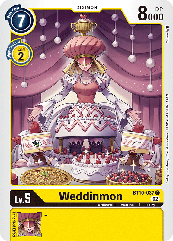 Weddinmon BT10-037 C Xros Encounter Digimon TCG - guardiangamingtcgs