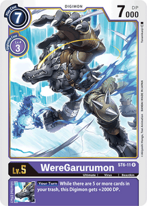 WereGarurumon ST6-11 R Starter Deck 06: Venomous Violet Digimon TCG - guardiangamingtcgs