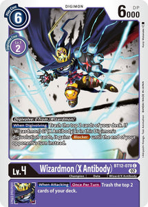 Wizardmon (X Antibody) BT12-078 C Across Time Digimon TCG - guardiangamingtcgs