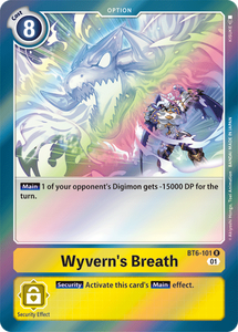 Foil Wyvern's Breath BT6-101 R Double Diamond Digimon TCG - guardiangamingtcgs